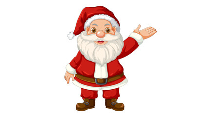 transparent Vector illustration image of Santa Claus