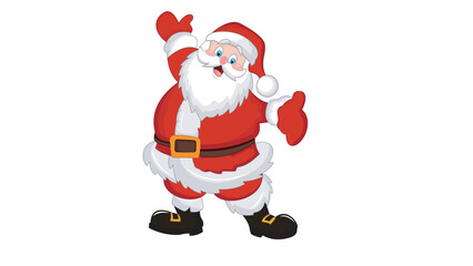 transparent Vector illustration image of Santa Claus