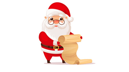transparent Vector illustration image of Santa Claus