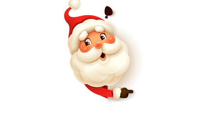 transparent Vector illustration image of Santa Claus