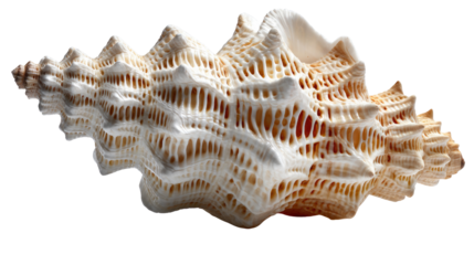 Exquisite Seashell: A stunning seashell, with intricate textures and natural patterns. a symbol of the ocean's beauty and wonder. 