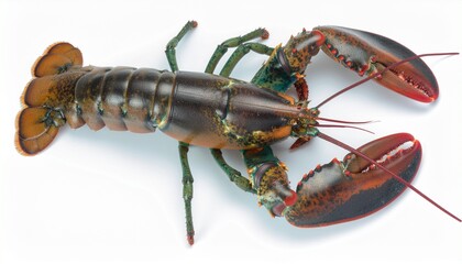 Isolated Spiny Lobster Illustration, Marine Invertebrate Crustacean, Ocean Seafood Graphic