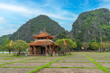 Gateway to Hoa Lu, an ancient capital of Vietnam. Trang An Scenic Landscape Complex
