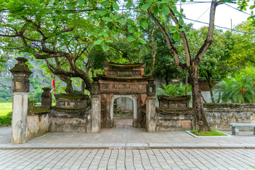 Gateway to Hoa Lu, an ancient capital of Vietnam. Trang An Scenic Landscape Complex