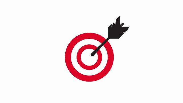 target  icon animation simple flat