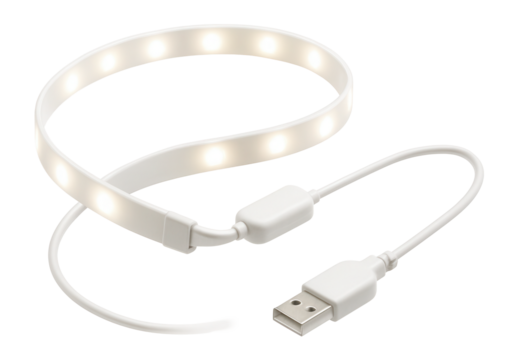 USB-powered smart bias lighting for TVs, offering soft white light to ease eye strain at