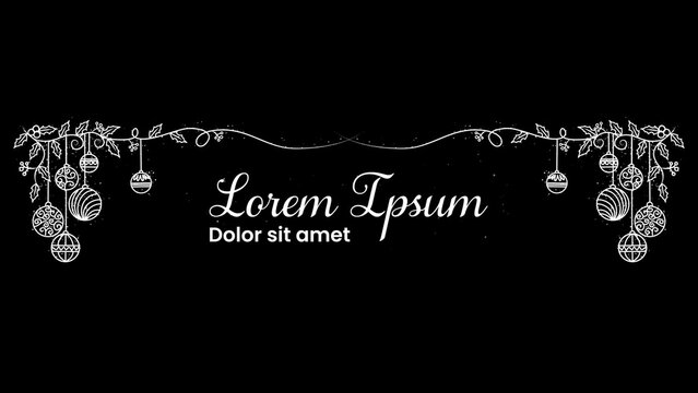 Holiday Festive Glitter Magical Ornament Title