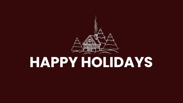 Holiday Festive Glitter Cozy Home Title