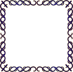 frame with floral ornament