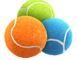 tennis ball isolated on white