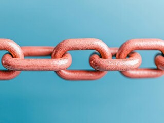 Fototapeta premium Chain infographic breaking at tariff link, global trade disconnect