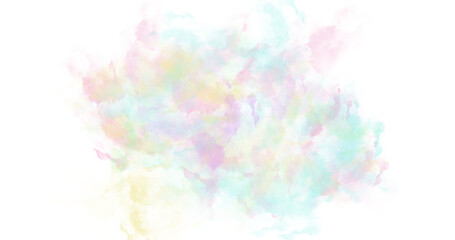 A burst of pastel-colored smoke cloud, Soft focus pastel tones create ethereal background. Perfect for adding a touch of whimsy and elegance to your creative projects