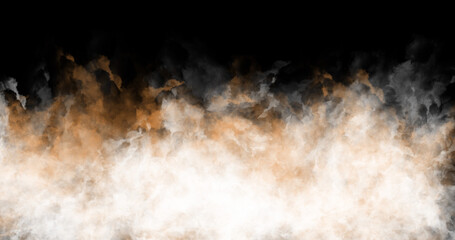 Abstract Smoke texture dark copy space background, radiant fire vividly against a dark backdrop. encapsulates the dynamic energy and visual impact of flames