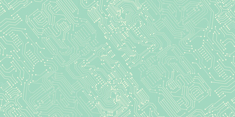 Circuit board light blue and white vector background