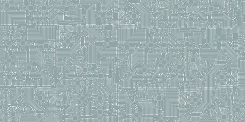 Circuit board blue and white vector background