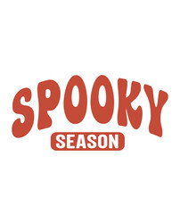 Fototapeta premium Spooky Season Halloween typography clip art design on plain white transparent isolated background for card, shirt, hoodie, sweatshirt, apparel, card, tag, mug, icon, poster or badge
