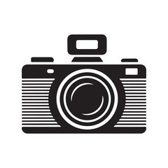 camera silhouettes icon. Photography camera. Photo camera icon. vector illustration EPS 10