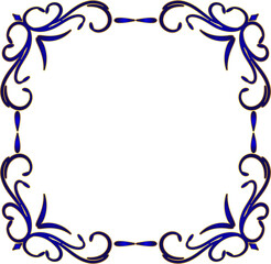 Fototapeta premium Royal Curly Ornament Frame