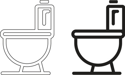 toilet bowl vector illustration
