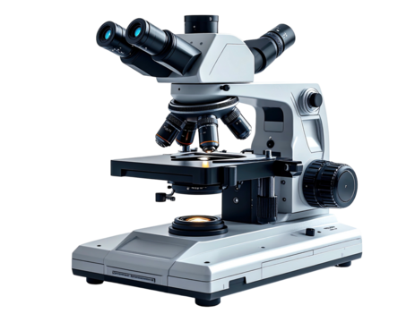 Modern optical instrument with multiple eyepieces and adjustable focus, for microscopic observation