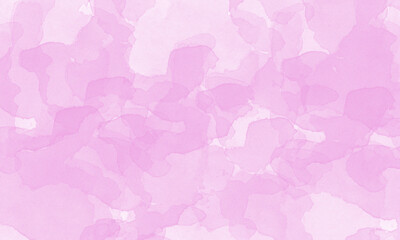 Delicate watercolor wash showcases soft pink blots creating a dreamy, artistic background