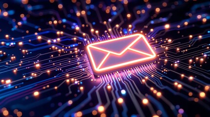 Email marketing digital technology concept sending receiving messages communication network system