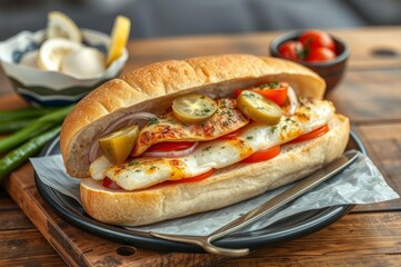Delicious Whitefish Baguette Street Food