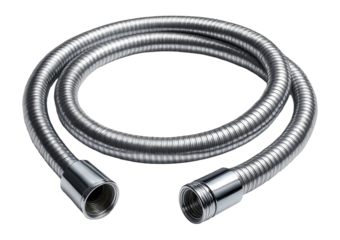 A durable shower hose with high flow rate, ideal for hotel bathrooms.