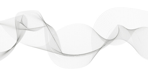 Abstract backdrop with grey wave gradient lines stock illustration