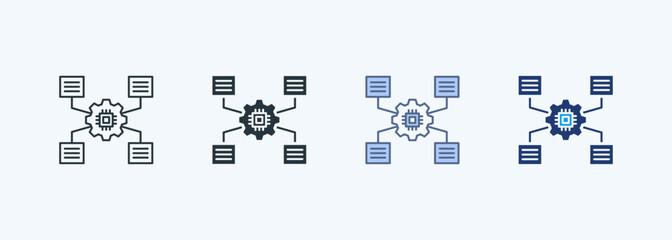 Natural Language Processing Multiple Style Icon © falanaicon