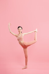 A yoga pose for flexibility balance and mindfulness promoting fitness and well-being