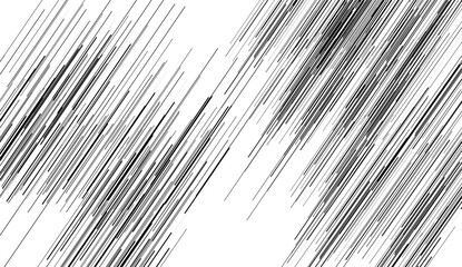 Fototapeta premium Black radial comics style lines isolated on white background. speed abstract. Vector illustration