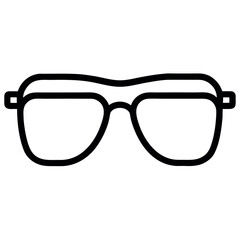 Fototapeta premium minimalist black outline vector illustration of ey (2).eps