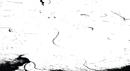 Texture is black and white background, Pattern of cracks, chips, scuffs, dust, scratches. for design and printing.  Vector design.