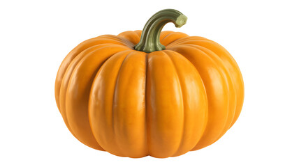 Fototapeta premium Bright orange pumpkin isolated on transparent background