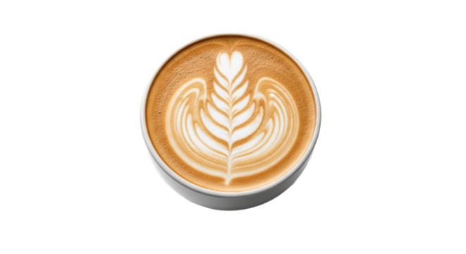 Artisanal Coffee Cup with Beautiful Latte Art - Premium Specialty Coffee Beverage Perfect for Cafe Culture, Coffee Appreciation, and Visual Enjoyment with Skilled Barista Craftsmanship and Warm Comfor