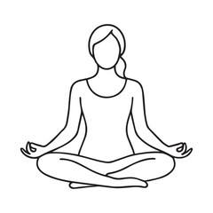 yoga woman silhouette