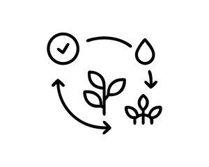 sustainable agriculture line icon set vector Outline free SVG download