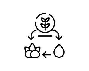 sustainable agriculture line icon set vector Outline free SVG download