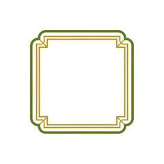 Elegant square luxury border pattern vector illustration scalable eps icon vector