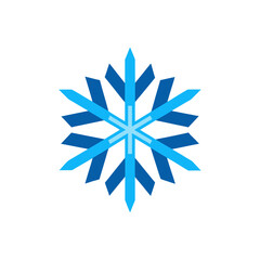 Stylized snowflake icon vector illustration scalable graphic for winter and cold weather themes vector