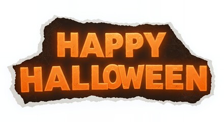 Happy Halloween text	
