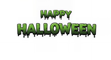 Happy Halloween text	
