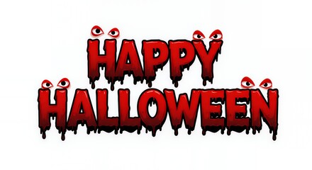 Happy Halloween text	
