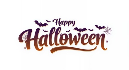 Happy Halloween text	
