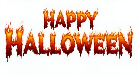 Happy Halloween text	
