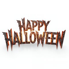 Happy Halloween text	
