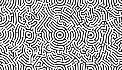 Intricate abstract maze pattern