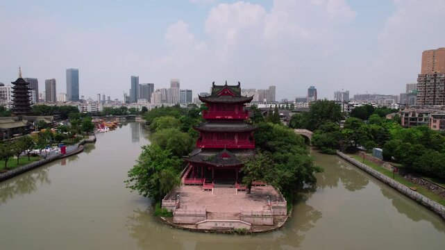 Huai'an Qingjiangpu Royal Wharf City Skyline