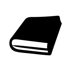 An illustration of a dark book with a simple and clean design